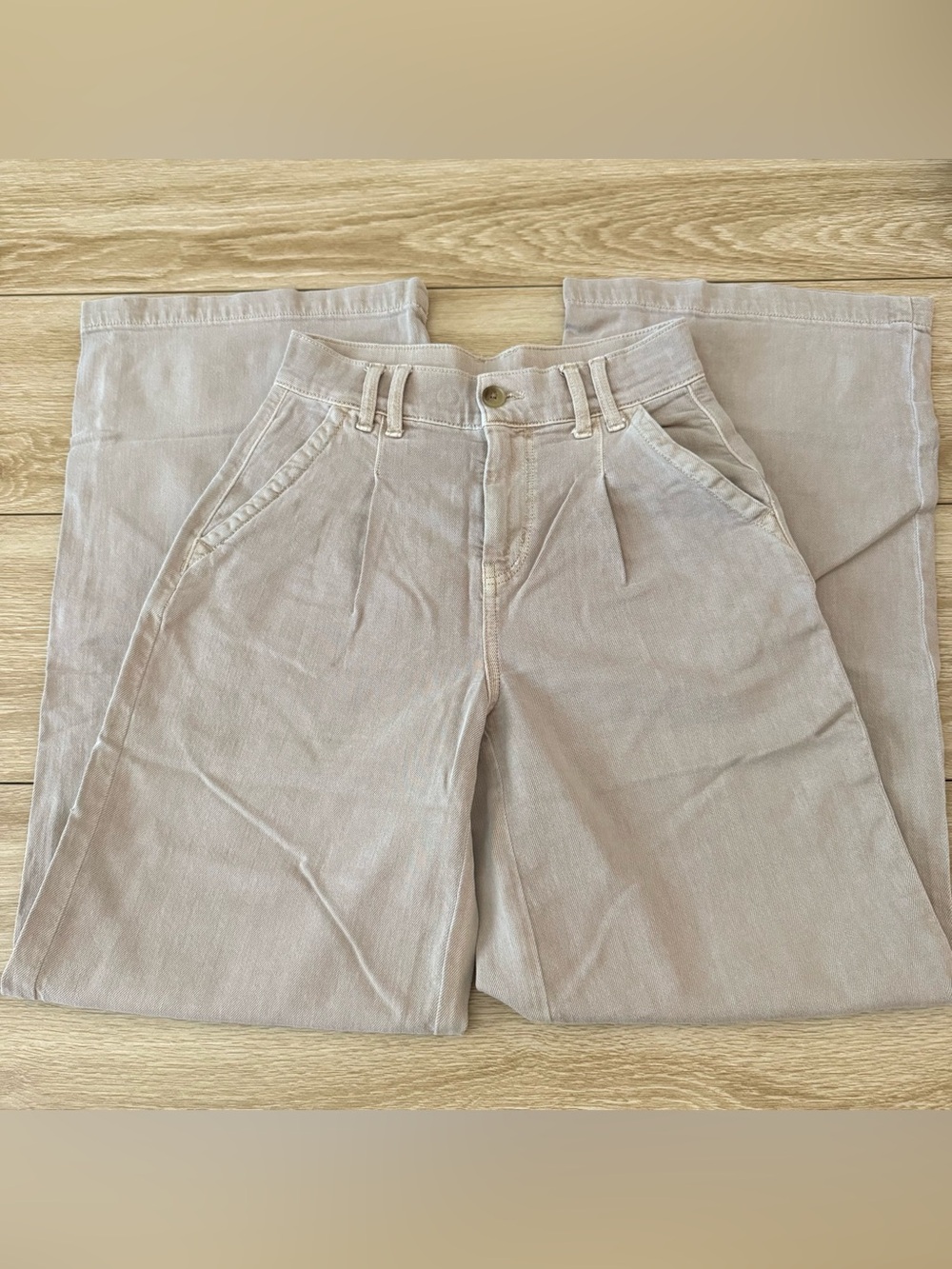 Women's American Eagle Wide Leg Khaki Pants Size 000